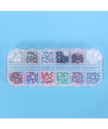 MARKELL 3D Shape New Nail Clear Nail Pearl Diy Nail Art Rivet Rhinestone Manicure Tools 1# Mixed Pearl - Buy Online on GoSupps.com