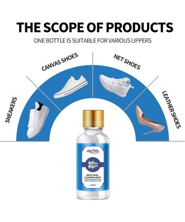 COTTNY Multifunctional Leather/Shoes/Handbag Cleaner Shoe Cleaner Kit Shoes Whitening Cleansing Shoe Edge Scratch Remover Shoes Whitening Cleaner for Removes Black Scratches for White Shoes 1 Set - Buy Online on GoSupps.com