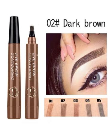 Waterproof Long-Lasting Dark Brown Eyebrow Pencil for Easy Shaping - Professional Quality - Buy Online on GoSupps.com