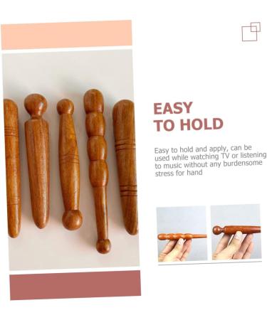 Healeved 3-in-1 Foot Massage Device | Trigger Point Stick & Gua Sha Wooden Tool | Thailand Massage Tools for Back Relief - Buy Online on GoSupps.com