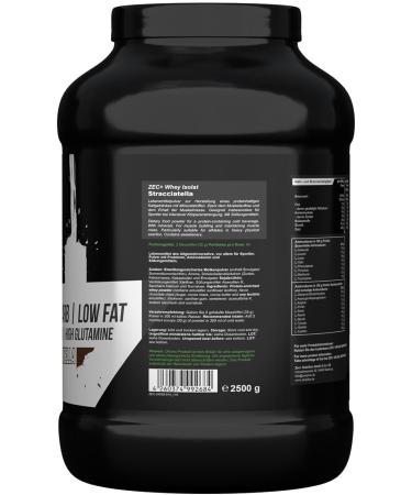 Zec+ Nutrition Whey Isolate 2500g - Stracciatella | Low-Fat Pure Whey Protein Powder | Buy Online Internationally - Buy Online on GoSupps.com