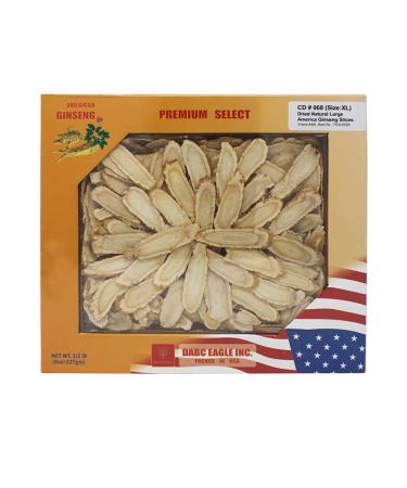 American Ginseng Slices from Wisconsin American Wisconsin Ginseng Slices Root for Tea Energy for Men Women Mental Health Boosts Immunity Gluten Free Long Strip 1 Box of 8 Ounces 8OZ/Box- Ginseng Slices