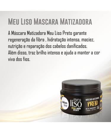 Salon Line Treatment - My Straight Collection - Brassiness Control Black Mask 10.58 Oz - Buy Online on GoSupps.com