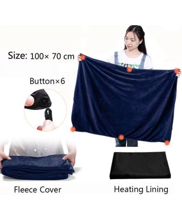 Bybest USB Powered Heated Ceiling Throw - Warm Fleece Scarf for Home Office & Auto - Portable Electrical Blanket for Winter Comfort - Buy Online on GoSupps.com