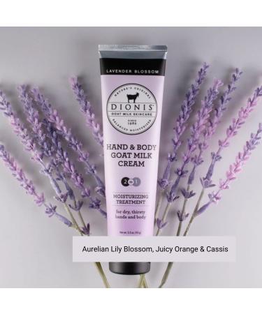 Dionis Lavender Blossom Scented Hand & Body Cream 3.3 oz - Hydrating Goat Milk Skincare - Cruelty-Free & Paraben-Free - Made in USA - Buy Online on GoSupps.com