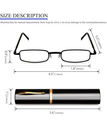 Kokobin Flexible Metal Reading Glasses | Unisex Feather-Hinge Readers with Case | 1.5 Diopter 4 St ck | International Shipping Available - Buy Online on GoSupps.com