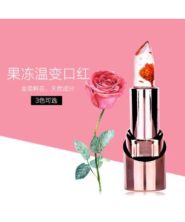 Ice Love Flower Jelly Lipstick Set - Color Changing Lip Gloss Gift - 3pcs Moisturizing Lip Balm for Teens Girls and Women - Waterproof Makeup - Buy Online on GoSupps.com