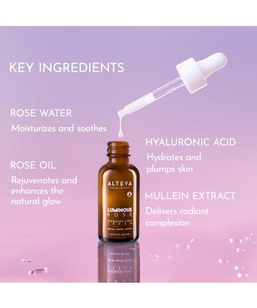 Alteya Organics Luminous Rose Iridescent Light Serum - 1 Fl Oz | Shop Now for Radiant Skin - International Shipping Available - Buy Online on GoSupps.com