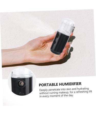 Amosfun 1pc Portable Humidifier Air Humidifier Air Mister for Essential Oils Face Humidifier Student Pocket 14.5X4CM Black - Buy Online on GoSupps.com