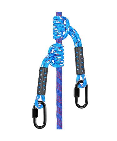 BeneLabel Poseidon Series Sewn Prusik Loops Ropes, Safety, 19", Diameter 2/5", 2 Pack, Blue