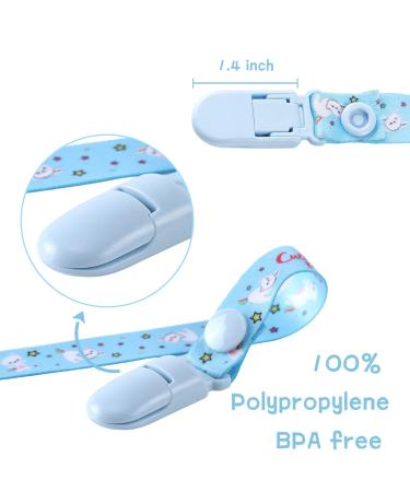 Shop CutiePlusU Adult Pacifier Clips - 3 Pack Animal Paradise | Unicorns Rainbow Cats & Giraffes - International Shipping Available - Buy Online on GoSupps.com