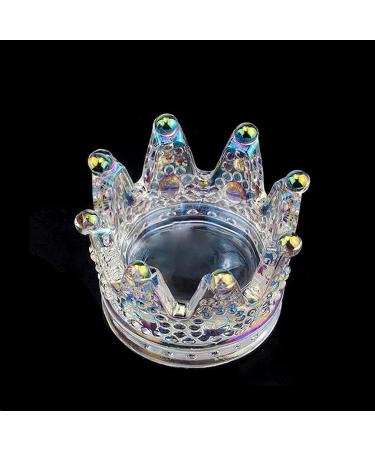 Crown Nail Art Dappen Dish - 2 in 1 Nail Pen Holder & Crystal Bowl for Acrylic Liquid & Powder - Perfect Nail Art Tool & Organizer - Buy Online on GoSupps.com
