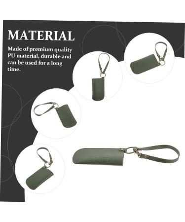 DOITOOL 1pc Spray Bottle Roller Bottle Cover Travel Hand Sanitiser Travel Bottle Covers Hand Soap Holder Cosmetic Containers Funnels Leather Key Fob Pu Bottle Cap - Buy Online on GoSupps.com