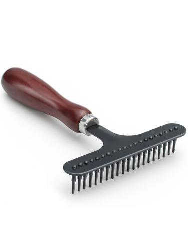 Professional Undercoat Rake Deshedding Rake Pet Hair Tangles Knots Grooming Brush Universal Pet Knots Remover Pet Detangling Brush with Non Slip Handle for Easy Carpet and Pet Tangles Removing