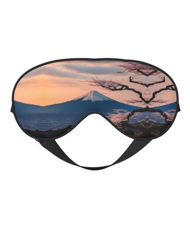 Japan Mount Fuji Landscape Soft Sleep Eye Mask Female Breathable Eye Patch Perfect for Travel and Relaxation