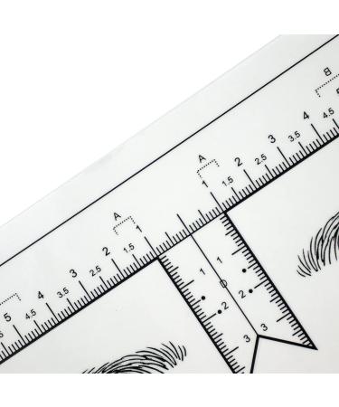 50pcs Disposable Eyebrow Ruler Stencils for Microblading & Tattoo | Model B-50pcs - Buy Online on GoSupps.com