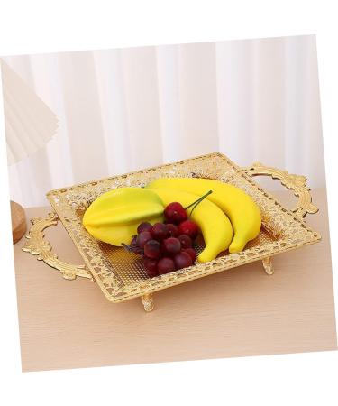ifundom European Style Wrought Iron Color Fruit Jewelry Tray Appetizer Plate Dried Fruit Tray Wedding Dish - Buy Online on GoSupps.com