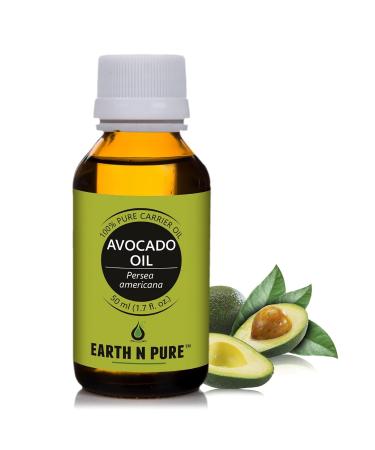 Buy EARTH N PURE Cold Pressed Avocado Oil 50ml - Pure & Natural for Hair & Skin | International Shipping - Buy Online on GoSupps.com