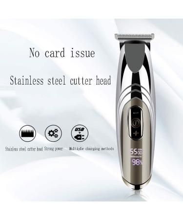 Easy Hair Clipper - Electric Hair Trimmer with LCD Display Low Noise & Pet Supplies - Silver - Buy Online on GoSupps.com