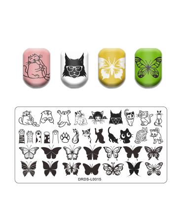 VNC 21 Pcs Nail Stamp Plates Set with Stamper, Scraper & Storage Bag - Nail Art Stamping Plate Set with Leaves, Flowers, & Animals Designs - Buy Online on GoSupps.com