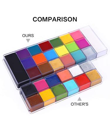 UCANBE Athena Face & Body Paint Oil Palette - Professional Non-Toxic Safe Makeup Kit for Halloween, Parties, Kids & Adults - Buy Online on GoSupps.com