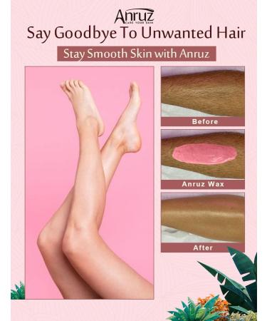 Anruz Waxing Pearls for Sensitive Skin - 453g Rose Wax for Home Hair Removal | 20 Applications for Armpit Brazilian Bikini & Leg | Perfect for Wax Warmers - Buy Online on GoSupps.com