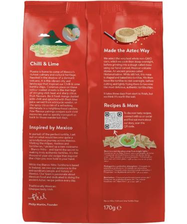 Blanco Ni o - Traditional Tortilla Chips - Chilli & Lime - 8 x 170g - Buy Online on GoSupps.com