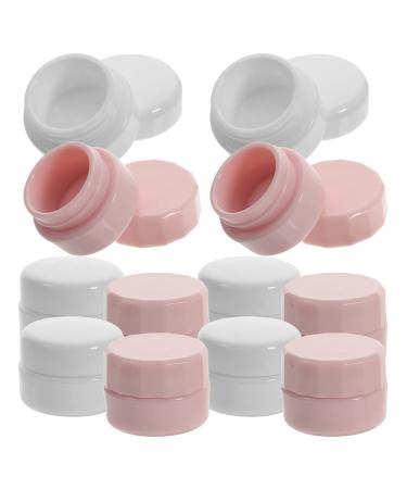 Beaupretty 12 Pieces Travel Containers Sets PP Cream Jars Small Plastic Refillable Box Cosmetic Empty Jar Portable Makeup Container with Lids 3g