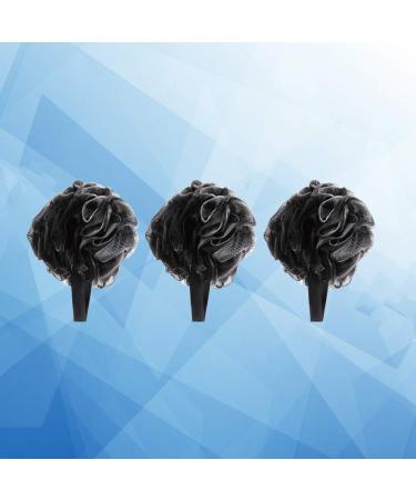 3Pcs Loofah Sponge Exfoliator Set - Bath Ball Shower Scrubber & Mesh Pouf for Ultimate Body Care | Exfoliating Bathing Accessories - Buy Online on GoSupps.com