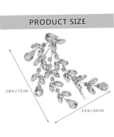 DOITOOL Rhinestone Hair Clip Girls Hair Clips Hair Clips for Girls Diamonds Hair Clip Wedding Hair Pins Diamond Hair Clips Crystal Bobby Zinc Alloy Bride Horse Eye Hair up - Buy Online on GoSupps.com