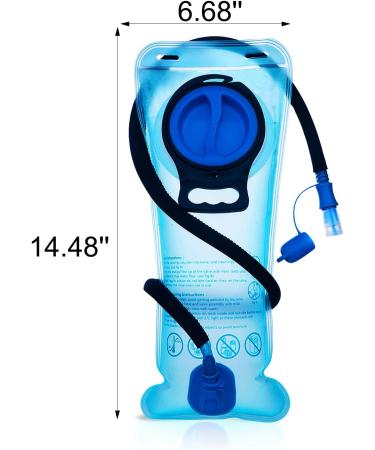 Mothybot Hydration Bladder 3L 2L 1.5L - Leak Proof Water Reservoir for Hydration Pack - Quick Release Insulated Tube - Auto Shut-Off Valve - Outdoor 1.5L (32cm x 16cm) - 50oz/70oz/100oz - Buy Online on GoSupps.com