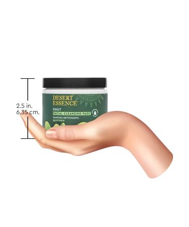 Desert Essence Tea Tree Oil Facial Cleansing Pads - 50 Count (Pack of 3) - Face Cleanser & Makeup Remover - Soothes Skin - Removes Oil & Dirt - Buy Online on GoSupps.com
