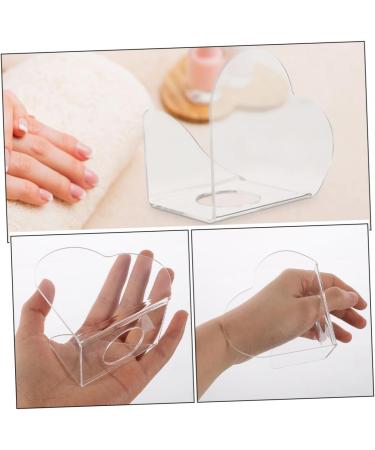FRCOLOR 2 Pi ces Palette de Nail Art Acrylique Transparent Forme C ur Plateau M lange Maquillage Portable et R sistant pour Vernis Ongles Outil Professionnel et Domicile - Buy Online on GoSupps.com