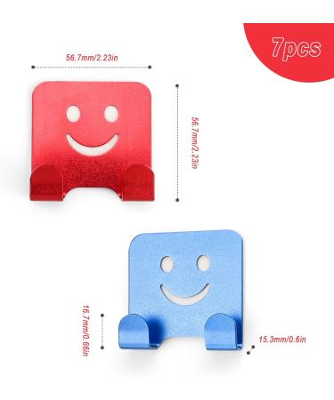 Premium Learanxin 7-Piece Aluminum Alloy Double Hook Razor Plane Stand - Versatile Adhesive Shower Hooks for Razors Keys & Towels - Buy Online on GoSupps.com