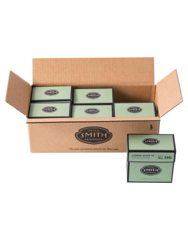 Smith Teamaker | Jasmine Silver Tip No. 96 | Caffeinated Green Tea with Jasmine Blossoms | Scented Full Leaf Green Tea, Case of 6 (90 Sachets, 1.3oz each) 90 Sachets (6 Pack)