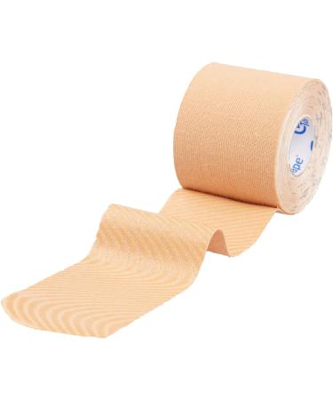 CureTape Classic Beige Waterproof Kinesiology Tape | Best Adhesion K-Tape for Sports & Medical Use - Buy Online on GoSupps.com