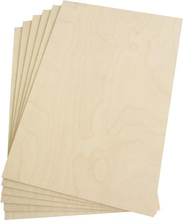 Premium Baltic Birch Plywood 3mm - 12x18 - 6 Flat Sheets - B/BB Grade Veneer for DIY Arts & Crafts, Woodworking, Laser Cutting Projects - Buy Online on GoSupps.com