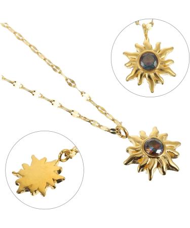 COLLBATH 1 Pc Sunflower Pendant Necklace Necklaces Necklace Girls Neck Jewelry Accessories Miss Chic - Buy Online on GoSupps.com
