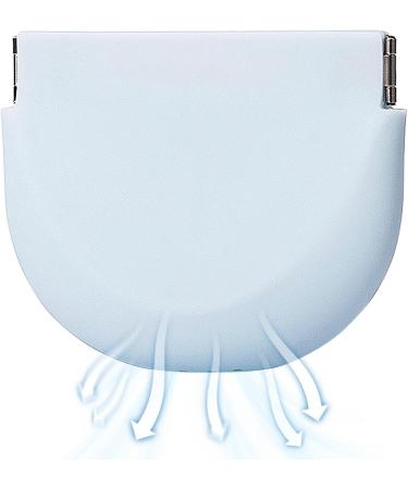 Cypreason Prosthesis Shell | Food-Safe Silicone Storage & Cleaning Container for Dentures Retainers - Portable & Ventilated - Light Blue - Buy Online on GoSupps.com