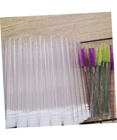 WOONEKY 10pcs Hollow with Drill Empty Mascara Tube and Wand Eyelash Brush Holder Woman Tubing Mini 11x1.2cm Random Color - Buy Online on GoSupps.com