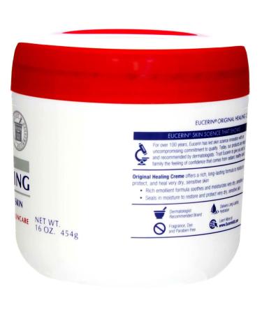 Eucerin Original Healing Creme 16 oz (Pack of 8) - Buy Internationally | Best Moisturizer for Dry Skin - Buy Online on GoSupps.com