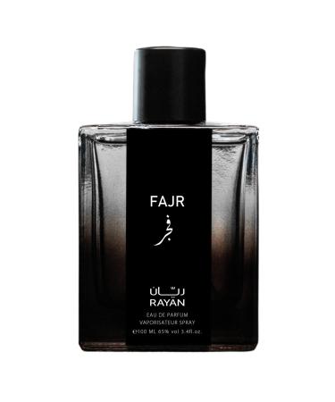 RAYAN Fajr Perfume for Men - Long Lasting Arabian Eau De Parfum 100mL (3.34 Fl oz) Scent with Osmanthus Grapefruit Rosemary Saffron Amber Warmth on a Bed of Musk - Ideal Gift for Valentine's Day