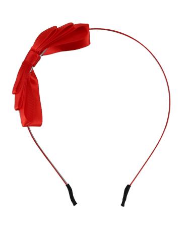 Bow Hairband Soft Elastic Bowknot Headband Hair Accessories For Children Adults Red