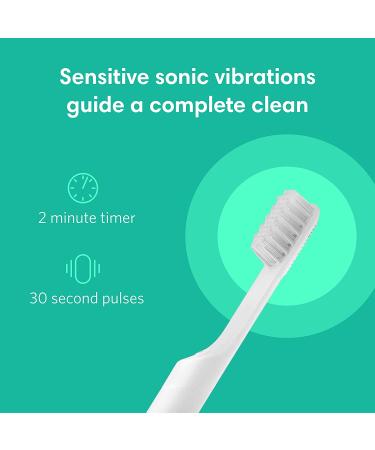 Quip Adult Smart Electric Toothbrush with Bluetooth & Rewards App - Soft Bristles, Timer, Travel Cover & Mirror Mount - All-White - Buy Online on GoSupps.com