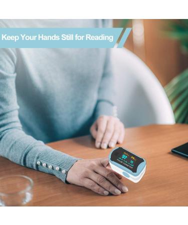 Easy Home Fingertip Pulse Oximeter - SpO2 Blood Oxygen Saturation & Heart Rate Monitor - Buy Online on GoSupps.com