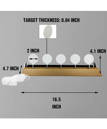 Atflbox Resetting Metal Shooting Target Stand for Pistol Airsoft Training and BB Guns Practice  Suitable for Outdoor and Indoor(Rectangle) Rectangle5 - Buy Online on GoSupps.com