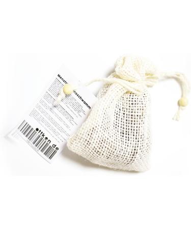 Natural Menstrual Sponge Set - Eco-Friendly Reusable Tampon & Cup Alternative with Jute Hygiene Bag - Buy Online on GoSupps.com