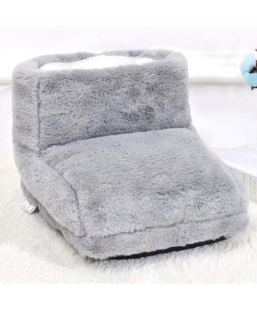 Starnearby Electric Foot Warmer - Fluffy Soft Adjustable Temperature Overheat Protection - Washable Heating for All Shoe Sizes (Gray) - Buy Online on GoSupps.com