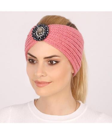 tieedhfu Stylish Crochet Headwear Lightweight Durable Multifunctional For Females Polyester Ear Warmer Head Warmer Comfortable Light tan - Buy Online on GoSupps.com