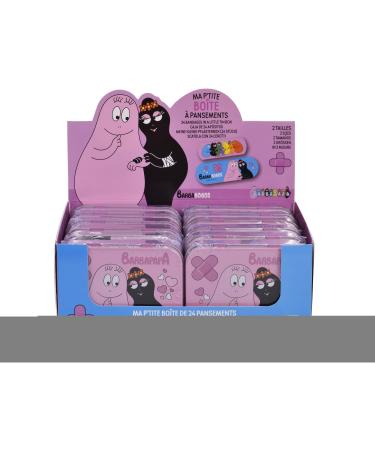 Barbapapa Children's Plaster - Licensed Metal Box with 24 Designs - Perfect for Backpack & Handbag - 2 Pieces - Buy Online on GoSupps.com
